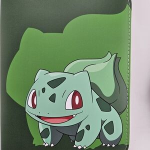 Pokemon Binder BULBASAUR 50 Sleeves / Zip Closure / Wrist Strap New